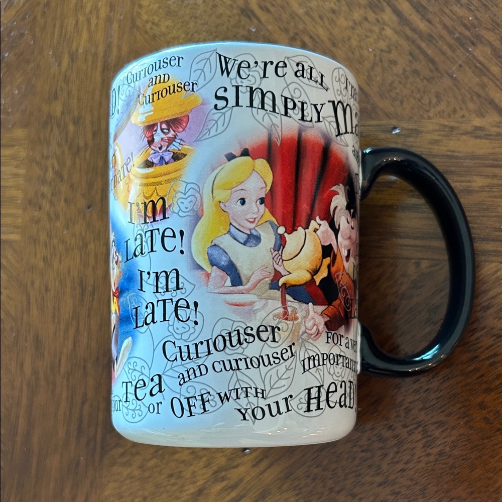 Alice in Wonderland Themed Mug authentic original Disney Parks